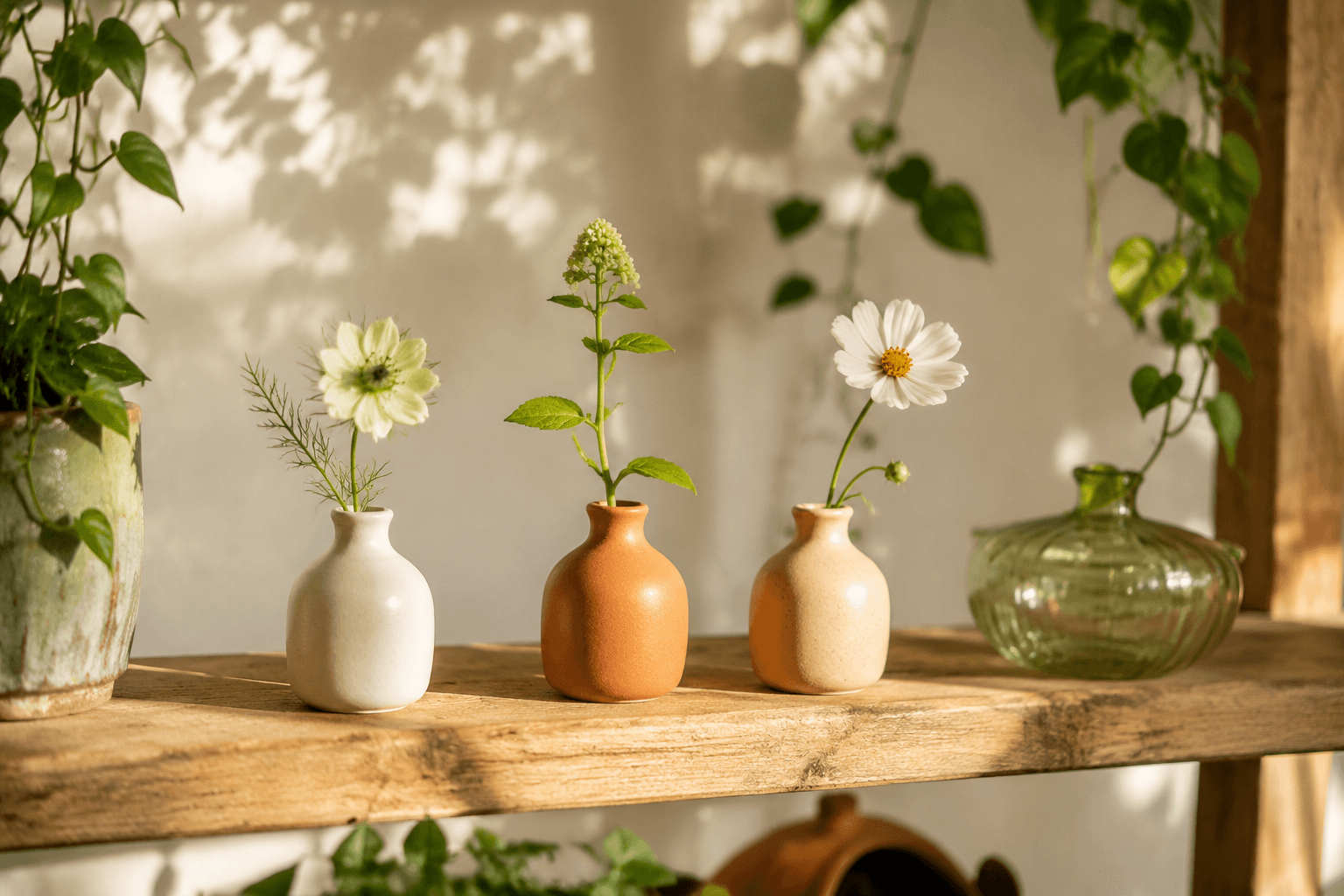 Ceramic Bud Vase Trio view 2